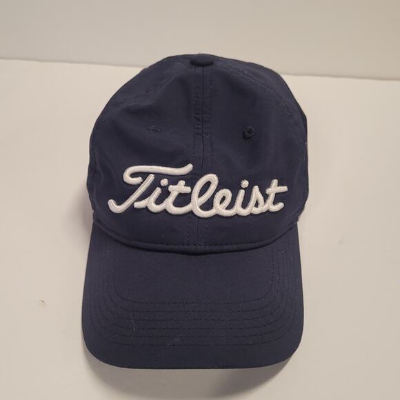 Titleist FJ FootJoy YOUTH OS PRE-OWNED Pro V1 Tour Adjustable Hat Cap Blue/White - Picture 2 of 9